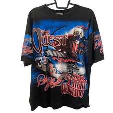 Vintage 90s Dale Earnhardt 'The Quest' NASCAR All-Over-Print T-Shirt — listing 5
