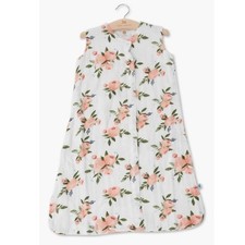 Little Unicorn Cotton Muslin Quilted Sleep Bag / Wearable Blanket, Watercolor Rose Floral, Size S (0-6M) — listing 2