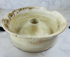 Handmade Studio Pottery Bowl with Sgraffito Whale/Fish Motif and Spiral Design — listing 6