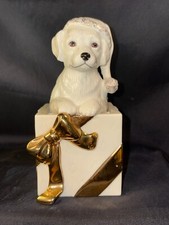 Lenox Golden Christmas Pup Porcelain Figurine