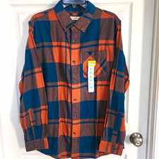 Magellan Outdoors Men's Classic Fit Plaid Flannel Shirt, Size M — listing 5