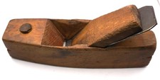 Vintage Wooden Coffin Smoothing Plane with Adjustment Knob