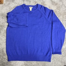 L.L.Bean 100% Cashmere Waffle-Knit Crewneck Sweater, Men's M-Reg, Camel/Tan — listing 4