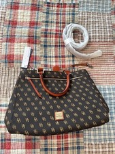 Dooney & Bourke Brown Leather Domed Satchel Handbag — listing 3
