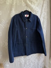Indigo Denim Chore Jacket / Coverall Work Jacket (photographed off a Rakuten/Zenplus listing screen)