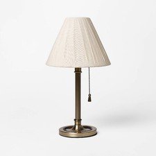 Vintage Empire Pleated Fabric Lamp Shade, Cream/Off-White
