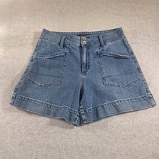 Modern Supply by Sanctuary High-Rise Denim Shorts with Patch Pockets, Size 30