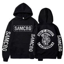 Sons of Anarchy Reaper Full-Zip Hoodie, Black, Size XL — listing 3