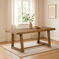 Rustic Solid Pine Trestle Coffee Table with Live-Edge Top — listing 4