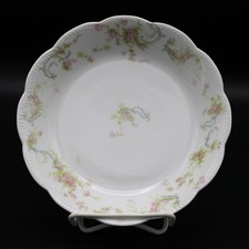Haviland France 'The Princess' Porcelain Fruit/Sauce Bowl with Pink Roses and Blue Ribbons