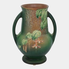 Roseville Pottery Fuchsia Two-Handled Vase 898-8 — listing 3
