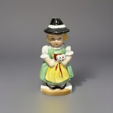 Vintage Hand-Painted Porcelain Figurine, Girl with Goose, likely Occupied Japan Era — listing 6