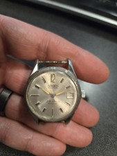 Vintage Silver-Tone Stainless Steel Ladder-Link Watch Band Bracelet with Fold-Over Clasp — listing 6
