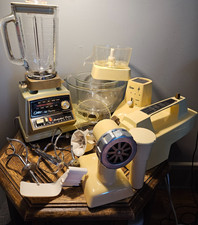Vintage Oster Electronic Touch Control Kitchen Center Stand Mixer with Bowls, Beaters and Attachments — listing 4