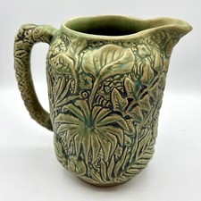 Weller Pottery Marvo Pitcher with Embossed Fern and Foliage Design — listing 3