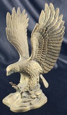 Vintage Federal Eagle Mantel Clock with Arched Brass Frame