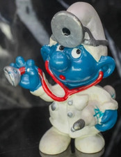 Doctor Smurf PVC Figure with Stethoscope and Hand Mirror — listing 6