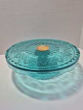 Teal Embossed Floral Pedestal Coffee Mug — listing 3