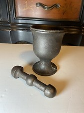 Antique Cast Iron Mortar and Pestle Apothecary Spice Grinder — listing 6