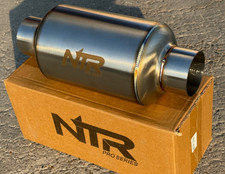 Custom Painted Cylindrical Muffler / Exhaust Silencer with Rubber Coupler — listing 3