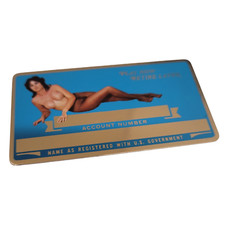 Vintage Brass Metal Engraved Social Security Card - Donald E. Strange, No. 030-09-5270 — listing 6