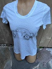 JNBY Short Sleeve Butterfly Graphic T-Shirt with Distressed Detailing, Size M — listing 3