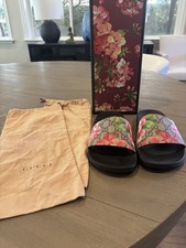 Gucci GG Monogram Slide Sandal with Embossed Guccissima Leather Strap — listing 4