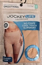 Jockey Slipshort Shapewear Boyshort, Grey with Black Floral Lace Waistband, Size XL — listing 5