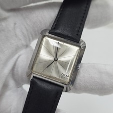 Vintage Doxa Gold-Plated Manual-Wind Men's Dress Watch with Fancy Teardrop Lugs — listing 4