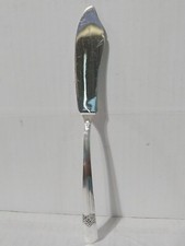 Pair of Ornate Silverplate Master Butter Knives / Flat Butter Spreaders — listing 6