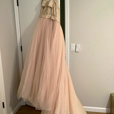 White by Vera Wang Strapless Blush Tricolor Tulle A-Line Wedding Dress — listing 5