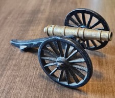 Vintage Cast Metal Miniature Civil War Era Cannon Limber Caisson Cart — listing 5