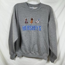 Vintage Hershey's Embroidered Logo Crewneck Sweatshirt, Cream, EST 1894 — listing 3