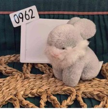 Gray Rabbit Plush Toy with Blue Eyes and White Belly — listing 4