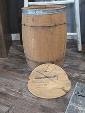 Antique Wooden Nail Keg / Barrel with Metal Bands — listing 6