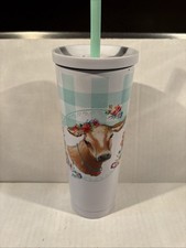 The Pioneer Woman Stainless Steel Insulated Travel Tumbler with Handle, Mint Floral — listing 6