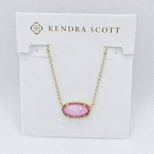 Kendra Scott Elisa Pendant Necklace in Gold with Emerald Cat's Eye — listing 6