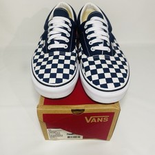 Vans Era Checkerboard Low-Top Sneakers - Blue & Orange/White — listing 6