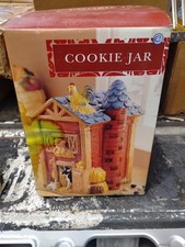 Ceramic Figural Rooster Covered Cookie Jar / Canister Set, Hand-Painted Majolica-Style — listing 2
