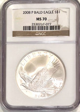 2008-S Bald Eagle Commemorative Half Dollar, NGC PF70 Ultra Cameo — listing 3