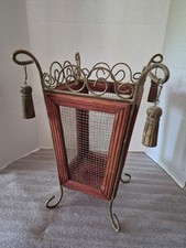 Antique Wrought Iron and Cane Armchair with Wood-Framed Caned Back and Seat — listing 2