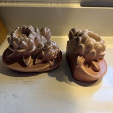 Rookwood Pottery White Lotus Flower Bookend, dated 1925 — listing 4