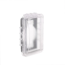 TayMac Clear Weatherproof Receptacle Cover, 16-in-1 Configurations, 2 3/4" Depth, Single Gang, listing 5