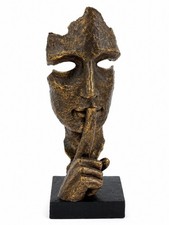 Cast Resin Abstract Freeform Sculpture with Multicolor Swirls — listing 5