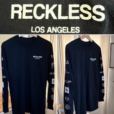 Young & Reckless "Reckless Racing Team" NASCAR-Style Rhinestone Graphic T-Shirt, Size Large — listing 6