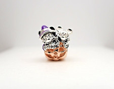 Pandora Disney Mickey & Minnie Mouse Halloween Pumpkin Charm — listing 5