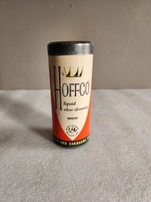 Mid-Century Advertising Packaging Lot: Hoffco Liquid Shoe Dressing (Bone) Tin & Dr. Grabow Pipe Filters Box