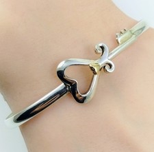 Caribbean Bracelet Co. Sterling Silver Hook Bangle Bracelet, 6.5" Circumference — listing 2