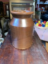 Antique Stoneware Storage Jar with Lid and Twin Handles — listing 4