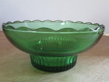 Clear Glass Footed Bowl / Compote, Maker Unknown — listing 6